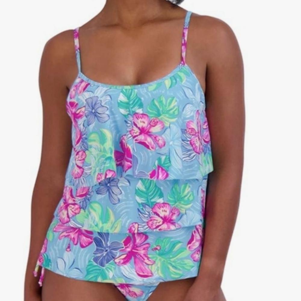 Stella Parker Floral Tropical Print Tankini